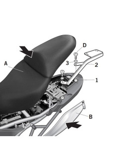 Porte paquet Shad Top Master KAWASAKI 650 VERSYS 07 09