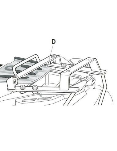 Porte paquet Shad Top Master BMW F 650 GS