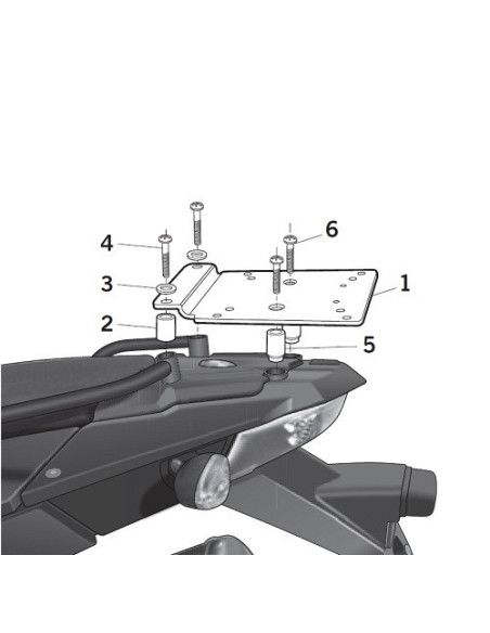 Porte paquet Shad Top Master BMW F800 GS F650 GS