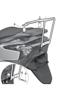 Porte paquet Shad Top Master K0SP19ST