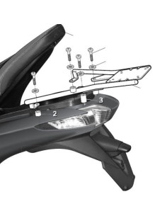 Porte paquet Shad Top Master PIAGGIO MP 300 HPE Sport 2019 2