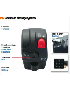 Commodo Électrique Gauche universel