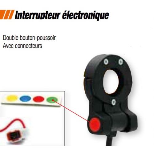 Interrupteur Electronique Double Bouton-Poussoir dans votre  boutique-All-bikes