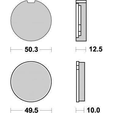 Plaquettes de frein moto SBS Ceramic 503 HF