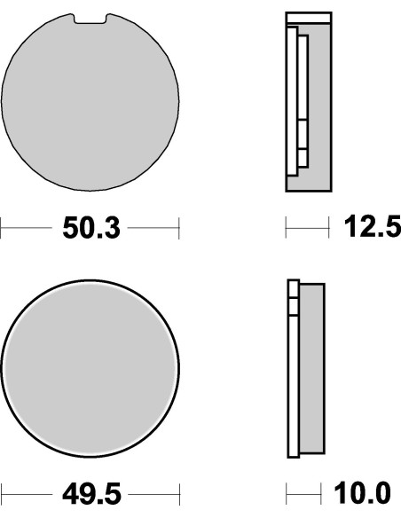 Plaquettes de frein moto SBS Ceramic 503 HF