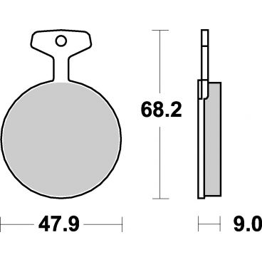 Plaquettes de frein moto SBS Ceramic 504 HF