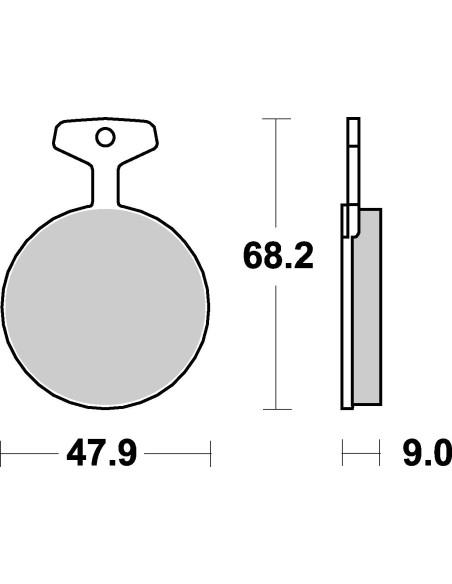 Plaquettes de frein moto SBS Ceramic 504 HF