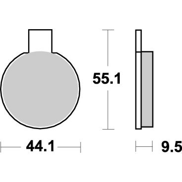 Plaquettes de frein moto SBS Ceramic 505 HF