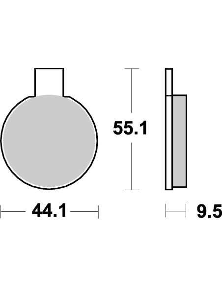Plaquettes de frein moto SBS Ceramic 505 HF