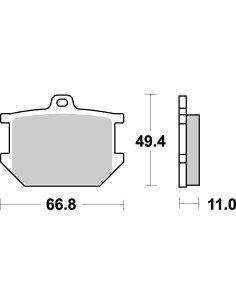 Plaquettes de frein moto SBS Ceramic 507 HF