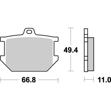 Plaquettes de frein moto SBS Ceramic 507 HF