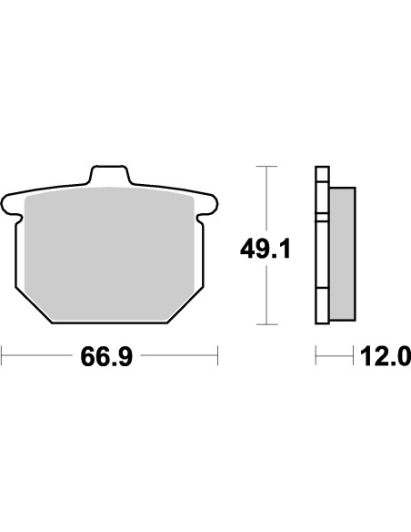 Plaquettes de frein moto SBS Ceramic 508 HF