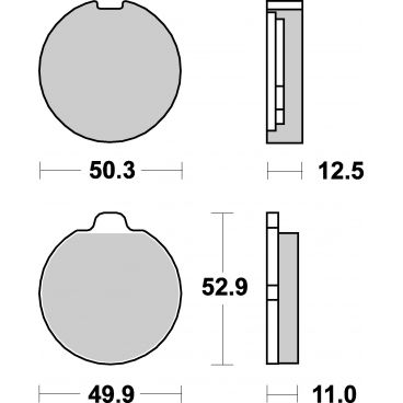 Plaquettes de frein moto SBS Ceramic 511 HF