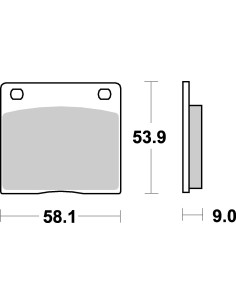 Plaquettes de frein moto SBS Ceramic 512 HF