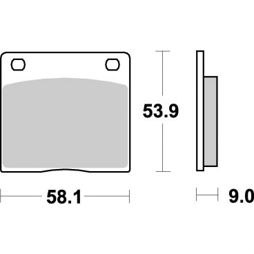 Plaquettes de frein moto SBS Ceramic 512 HF