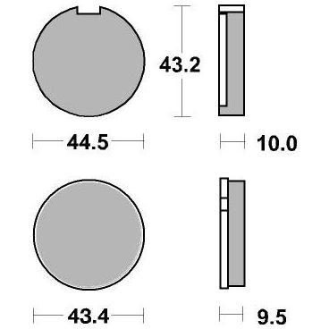 Plaquettes de frein moto SBS Ceramic 516 HF