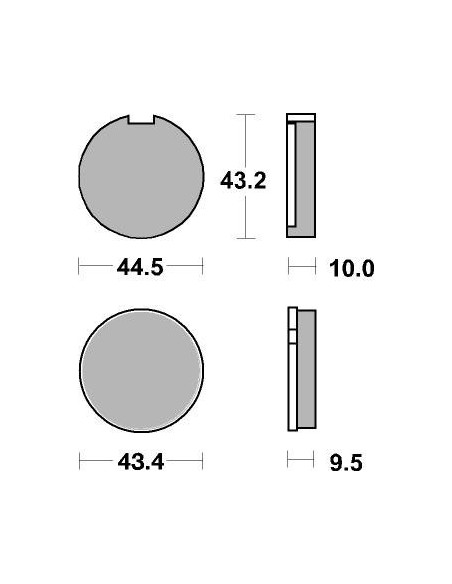 Plaquettes de frein moto SBS Ceramic 516 HF