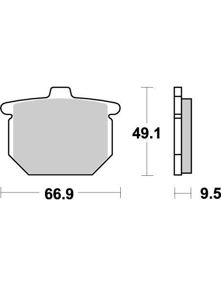 Plaquettes de frein moto SBS Ceramic 517 HF