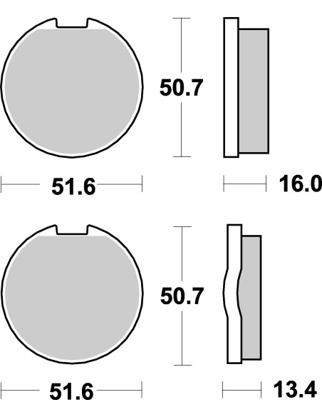 Plaquettes de frein moto SBS Ceramic 518 HF