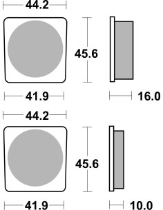 Plaquettes de frein moto SBS Ceramic 522 HF