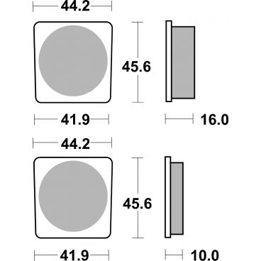 Plaquettes de frein moto SBS Ceramic 522 HF