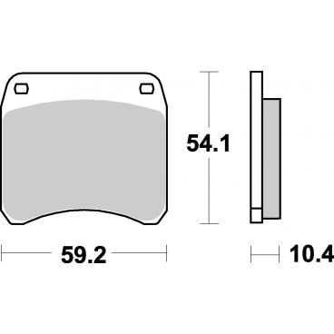 Plaquettes de frein moto SBS Ceramic 523 HF