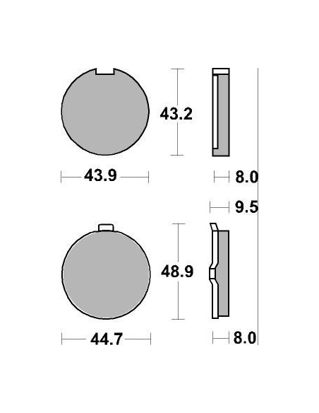 Plaquettes de frein moto SBS Ceramic 524 HF