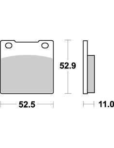Plaquettes de frein moto SBS Ceramic 526 HF
