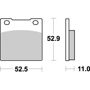 Plaquettes de frein moto SBS Ceramic 526 HF