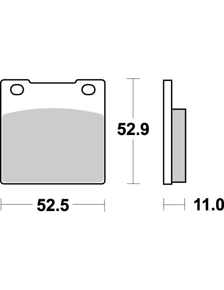 Plaquettes de frein moto SBS Ceramic 526 HF