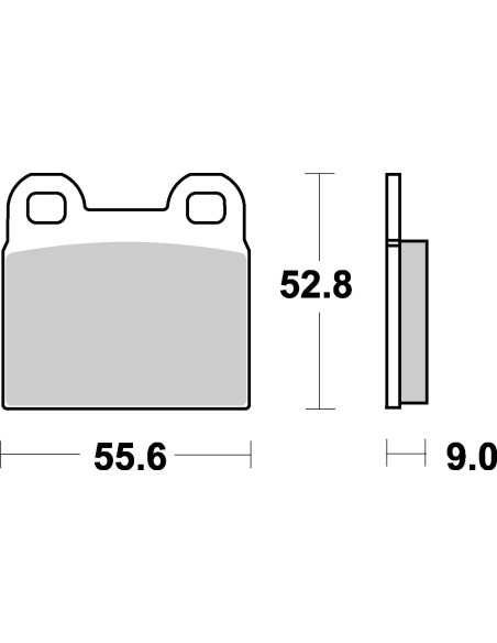 Plaquettes de frein moto SBS Ceramic 527 HF