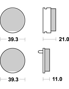 Plaquettes de frein moto SBS Ceramic 529 HF