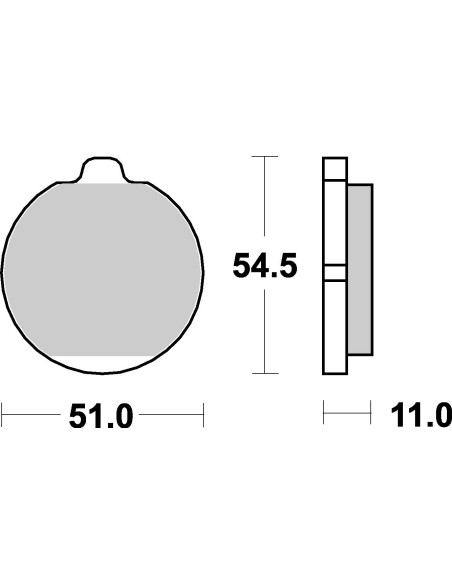 Plaquettes de frein moto SBS Ceramic 530 HF