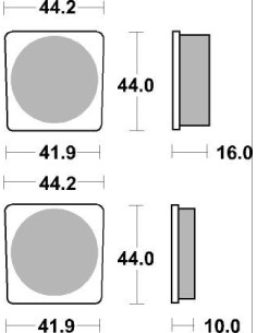 Plaquettes de frein moto SBS Ceramic 531 HF