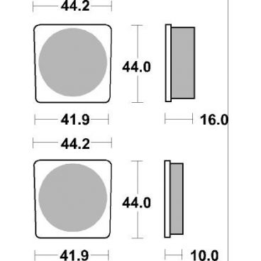 Plaquettes de frein moto SBS Ceramic 531 HF