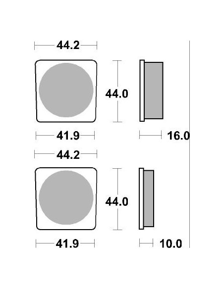 Plaquettes de frein moto SBS Ceramic 531 HF