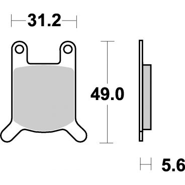 Plaquettes de frein moto SBS Ceramic 532 HF