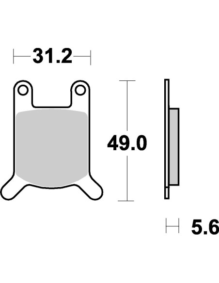 Plaquettes de frein moto SBS Ceramic 532 HF