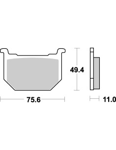 Plaquettes de frein moto SBS Ceramic 533 HF