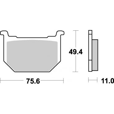 Plaquettes de frein moto SBS Ceramic 533 HF