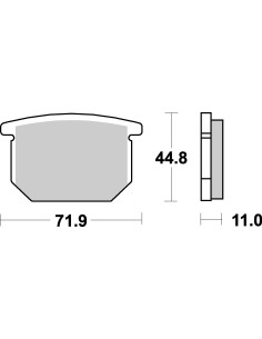 Plaquettes de frein moto SBS Ceramic 534 HF