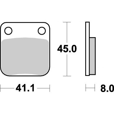 Plaquettes de frein moto SBS Ceramic 536 HF TECNIUM MA36