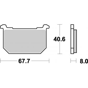 Plaquettes de frein moto SBS Ceramic 539 HF