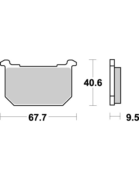 Plaquettes de frein moto SBS Ceramic 540 HF