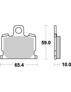 Plaquettes de frein moto SBS Ceramic 547 HF