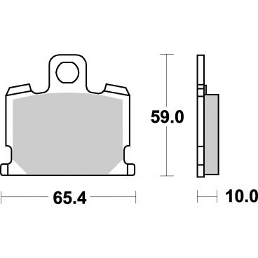 Plaquettes de frein moto SBS Ceramic 547 HF