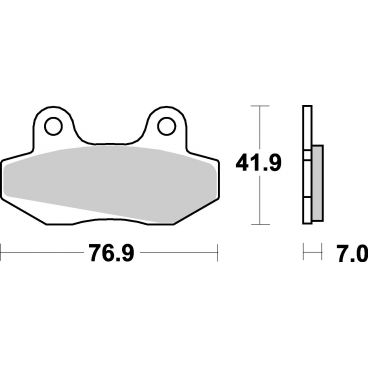 Plaquettes de frein moto SBS Ceramic 551 HF