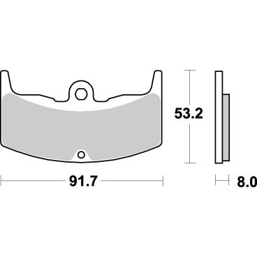 Plaquettes de frein moto SBS Ceramic 552 HF