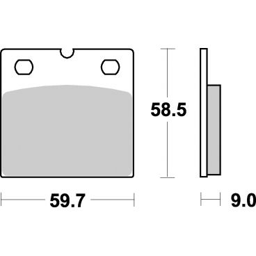 Plaquettes de frein moto SBS Ceramic 554 HF