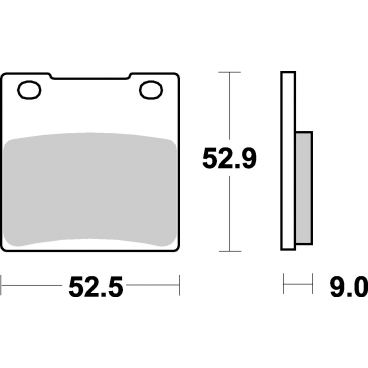 Plaquettes de frein moto SBS Ceramic 556 HF